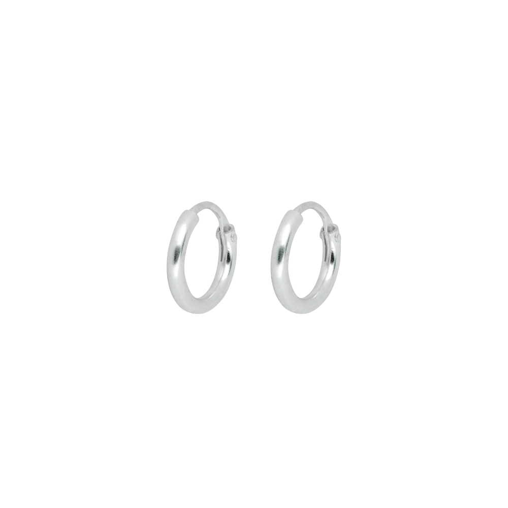Mens Silver Huggie Hoop Earrings For Men - Silver Hoops By Twistedpendant