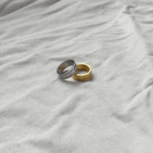 Verve Ring - Gold | Gold Band Ring For Men - By Twistedpendant