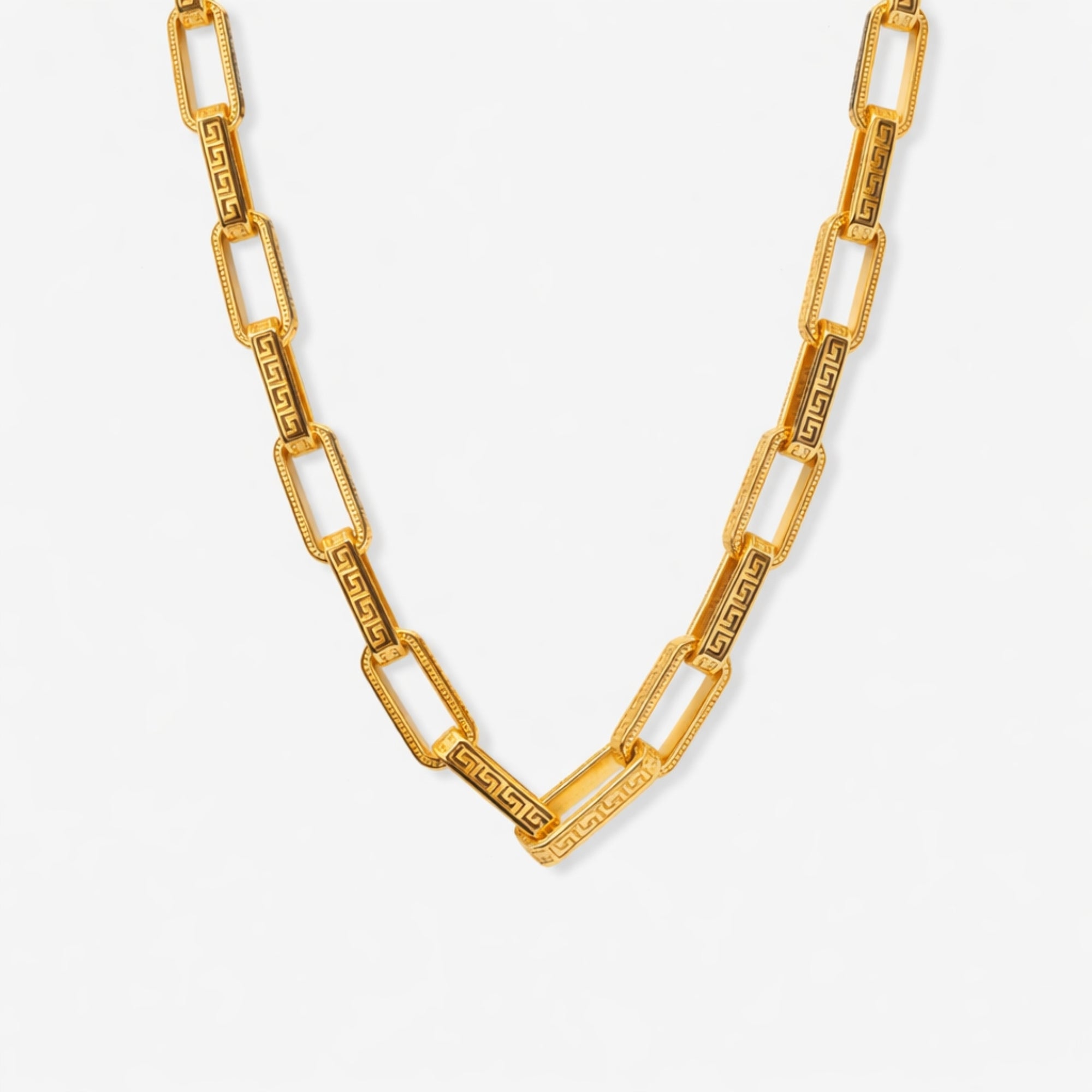 Greek Key Chain - Gold