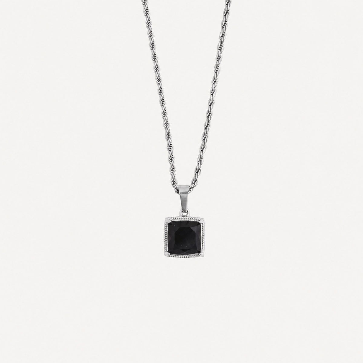 Chunky Onyx - Silver
