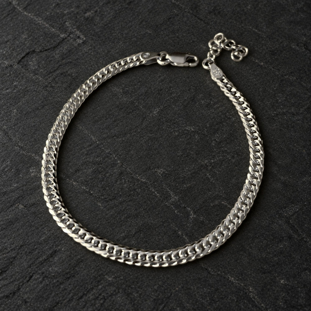 925 Silver Flat Cuban Bracelet (4MM)