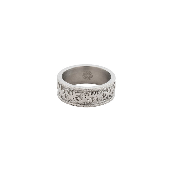 Verve Ring - Silver | Silver Band Ring For Men - By Twistedpendant