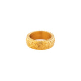 Vortex Ring - Gold | Gold Pattern Ring For Men - By Twistedpendant