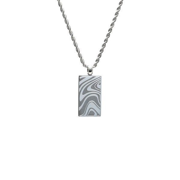 Wave Pendant - Silver