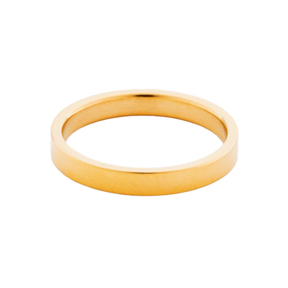 18K Gold Plated Minimal Band Ring - Thin Band Ring | By Twistedpendant