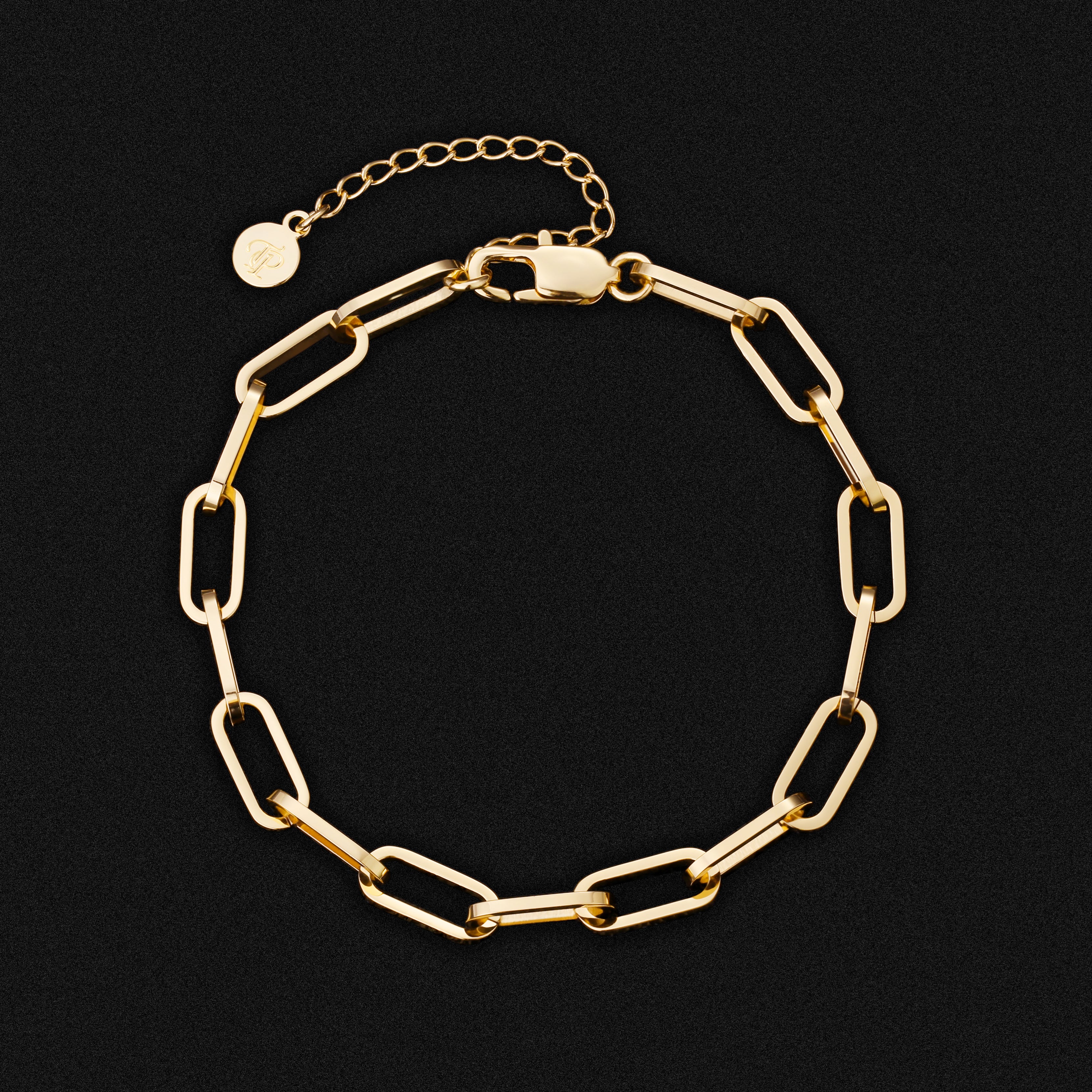 Gold Paperclip Bracelet (6MM)