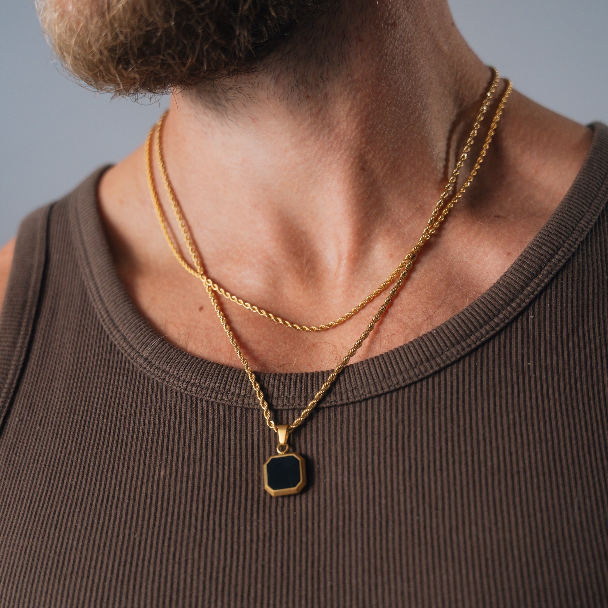 Square Onyx Set (Gold)