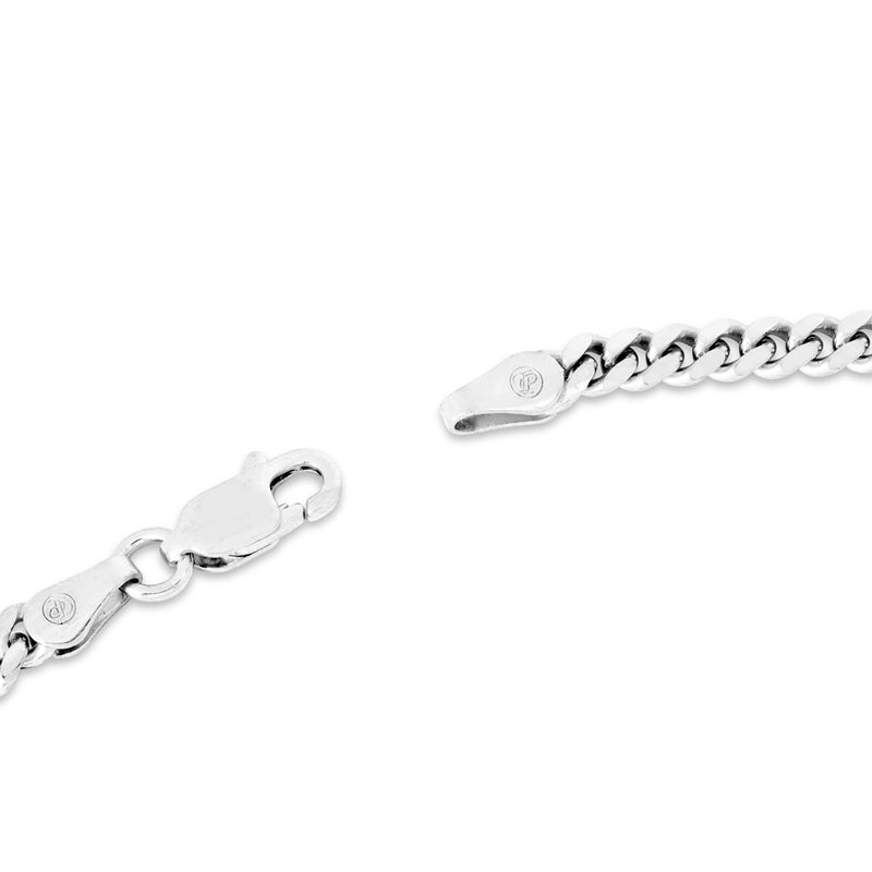 Silver 3.5mm Cuban Chain - Mens Sterling Silver Chain | By Twistedpendant