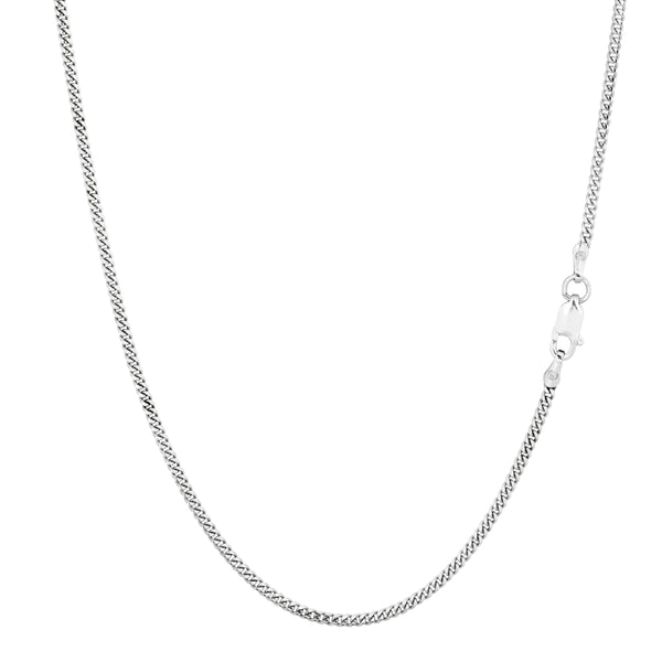Thin Silver Cuban Chain - Mens Sterling Silver Chain | By Twistedpendant