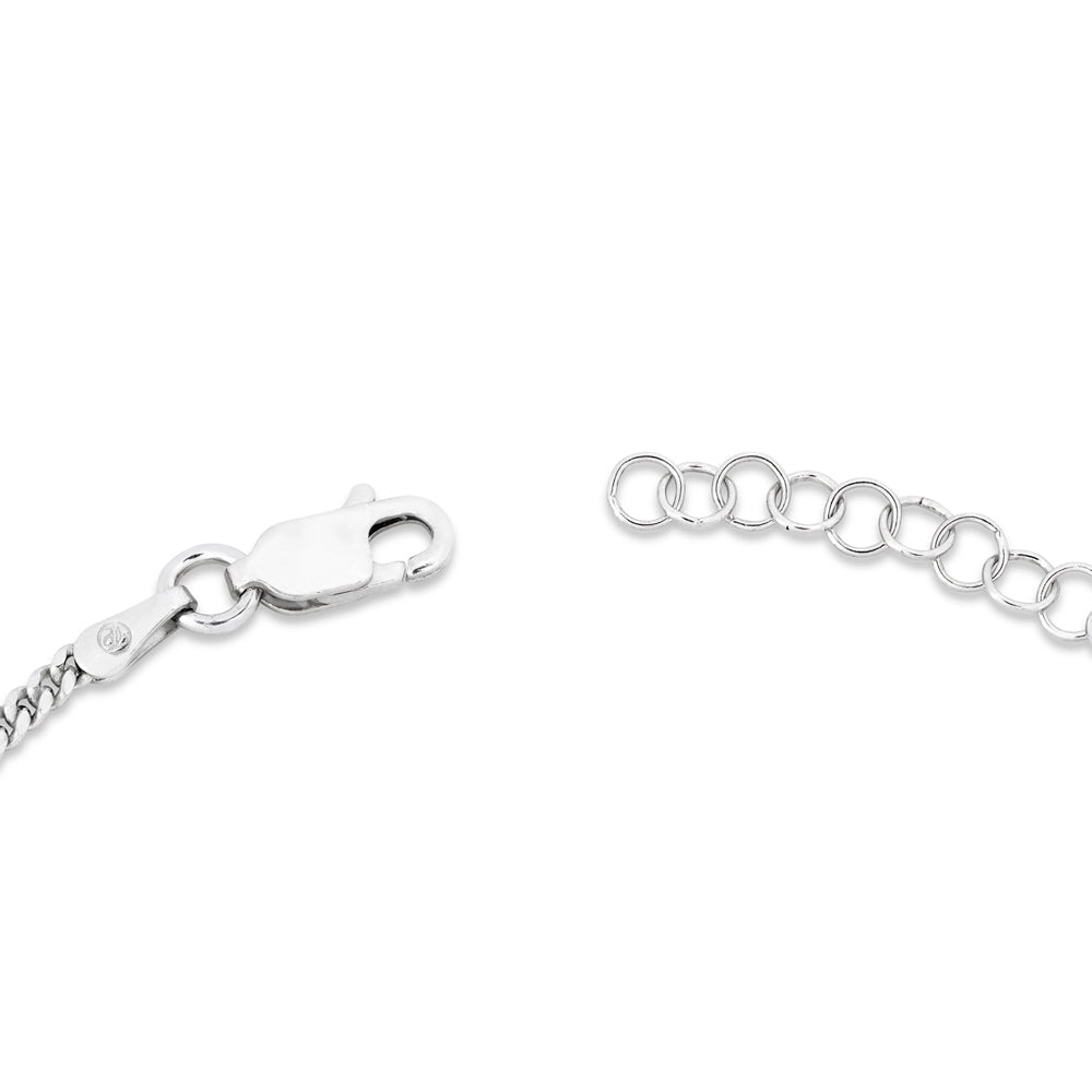 Thin Silver Bracelet Chain - Mens Sterling Silver Chain | By Twistedpendant