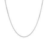 Silver Cuban Curb Chain (2MM) | Mens Silver Necklace | Twistedpendant