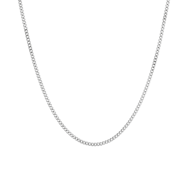 Silver Cuban Curb Chain (2MM) | Mens Silver Necklace | Twistedpendant
