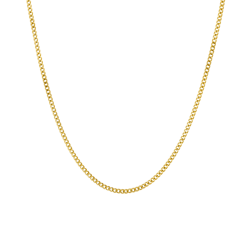 Gold mens online curb chain