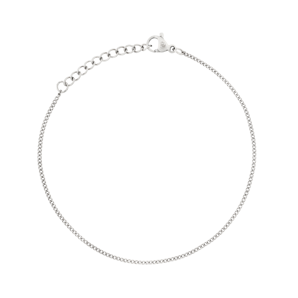 Silver Thin Cuban Bracelet (1.5MM)