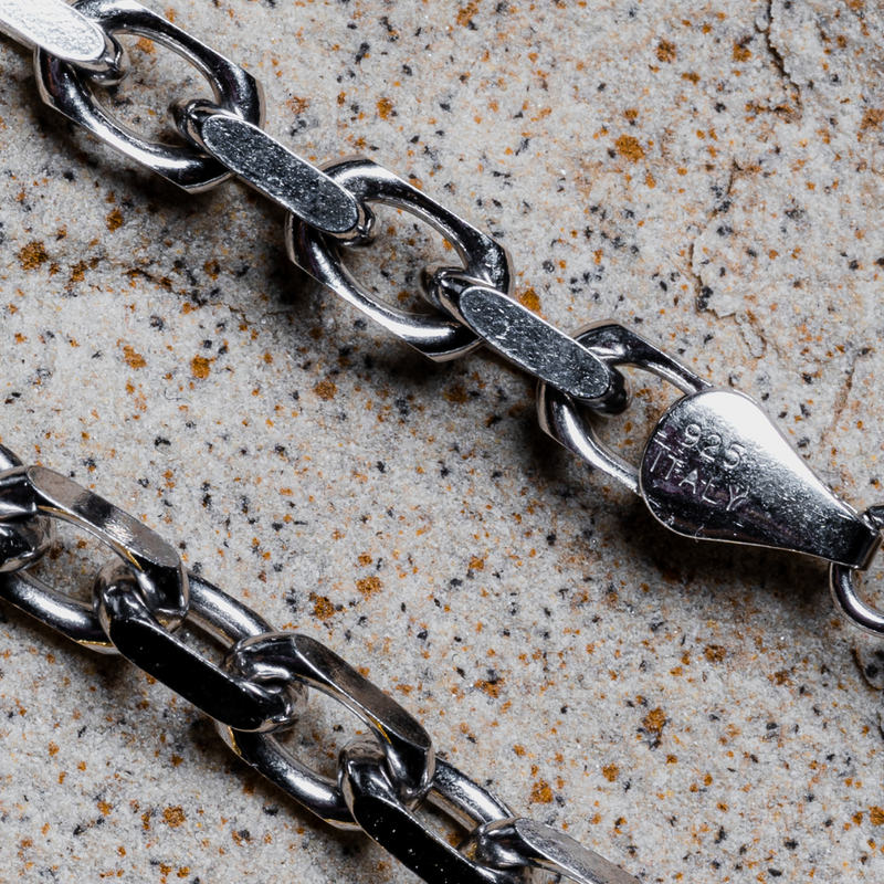 Silver 2025 rolo bracelet