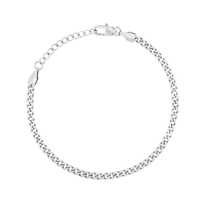 Thin Silver Bracelet - Minimalist Silver Bracelets For Men | By Twistedpendant