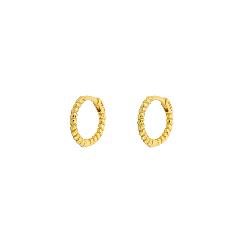Thin gold huggie hoop 2025 earrings