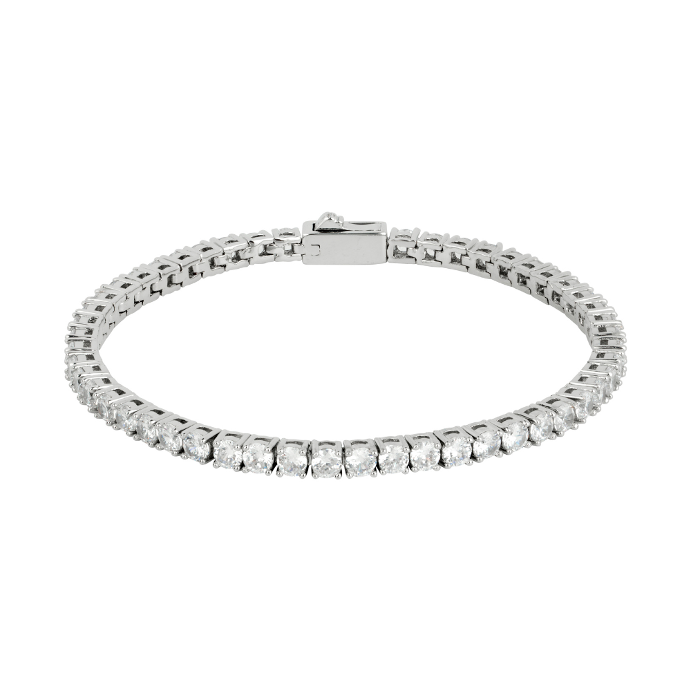 Silver Diamond Tennis Bracelet for Men - Tennis Bracelets | Twistedpendant