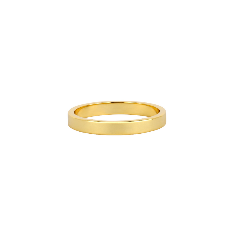 Gold Minimal Band Ring - Minimalist Styled Rings For Men | By Twistedpendant