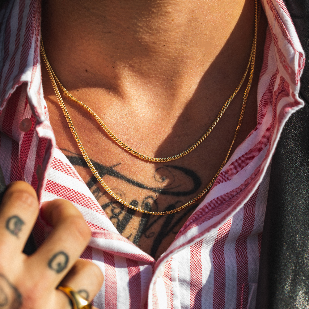 18K Gold Miami Cuban Chain - Mens Gold Link Chain | By Twistedpendant