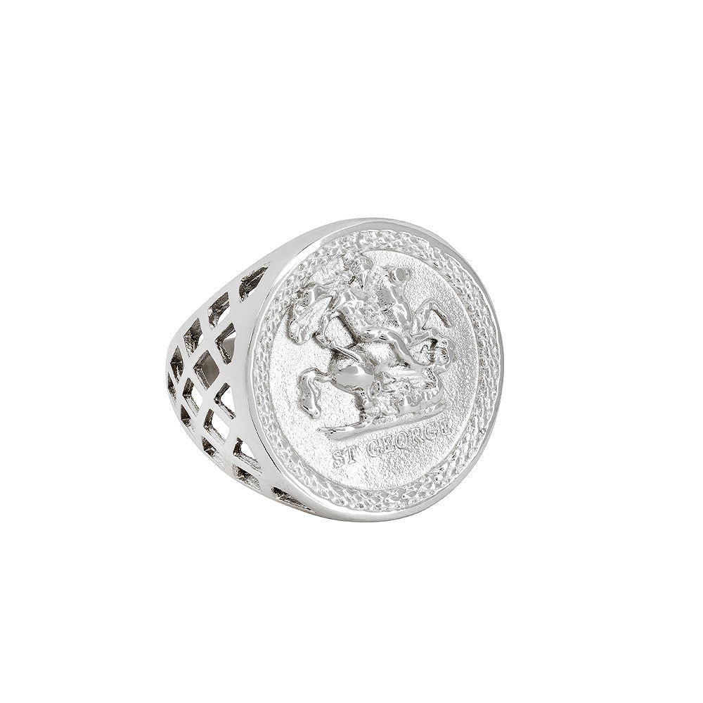 St George Ring Saint George 925 Sterling Silver Ring St George Ring Saint George 925 Sterling Silver Ring