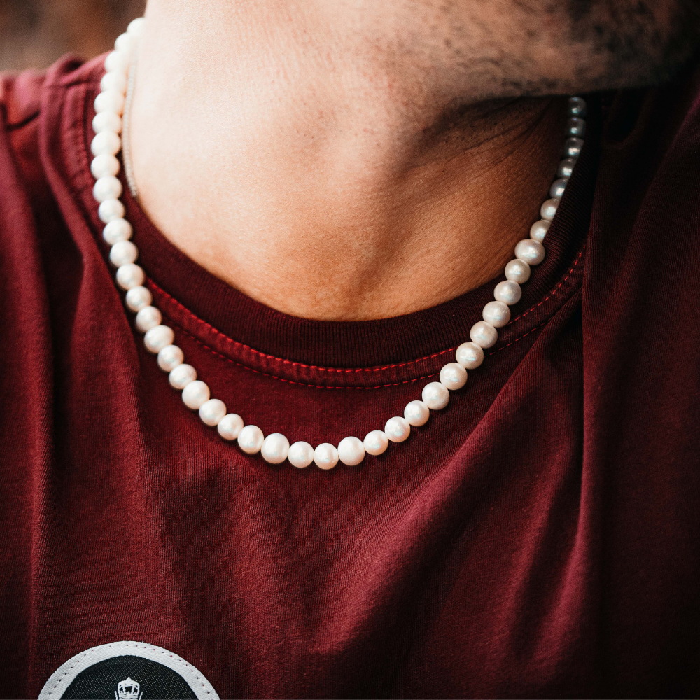 Freshwater Pearl Necklace Chain Necklace (8MM) - Shop Now | Twistedpendant