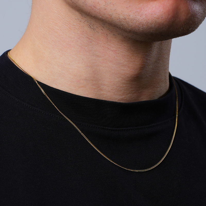 Thin Silver Cuban Chain (1.5MM) For Men - Minimalist Chains | Twistedpendant