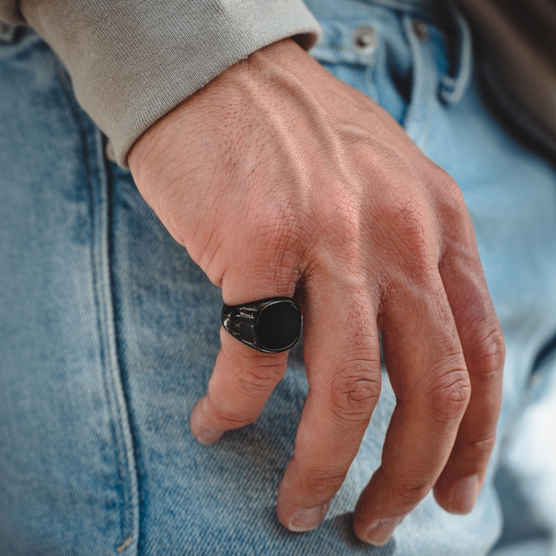 Small black 2025 onyx ring