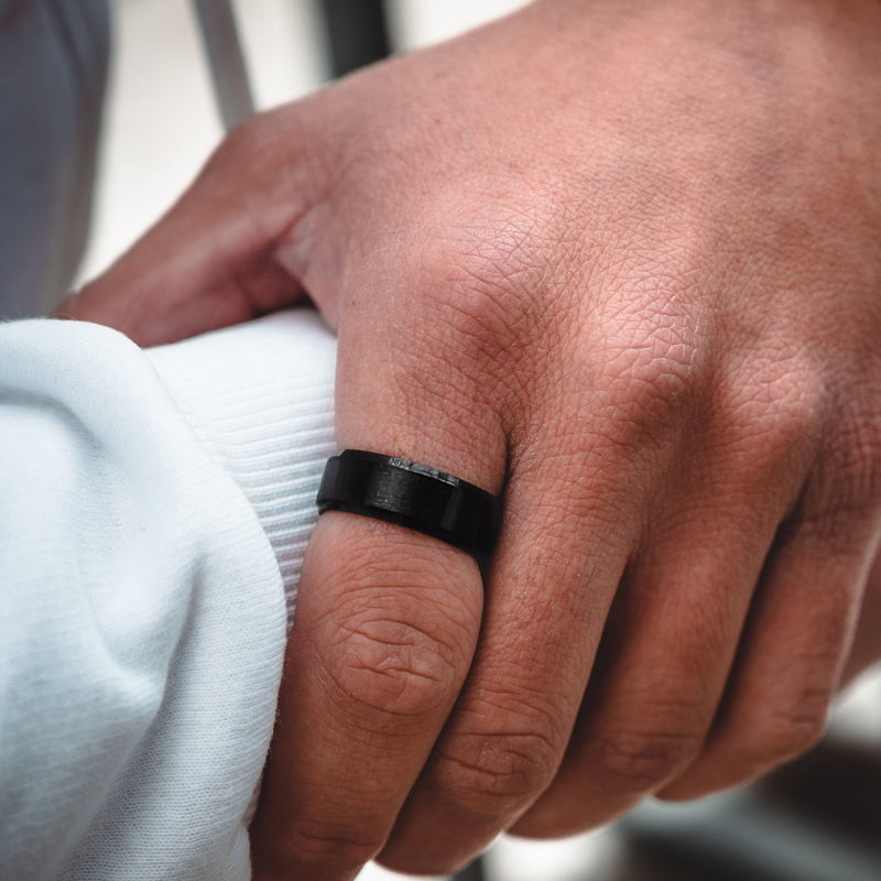 Men's Black Ring - Buy World-Class Men's Black Band Rings | Twistedpendant