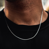 Mens Thin Silver Snake Chain - Silver Snake Chain Necklace | Twistedpendant
