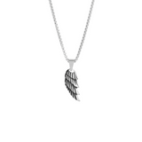 Mens Wing Pendant Silver | Mens Necklaces | Twistedpendant
