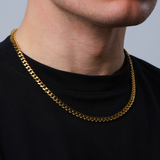 Mens Gold Cuban Link Chain (6MM) - Mens Necklace By Twistedpendant