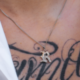 Mens Initial Necklace - 18K Gold Letter Necklace Gifts | Twistedpendant