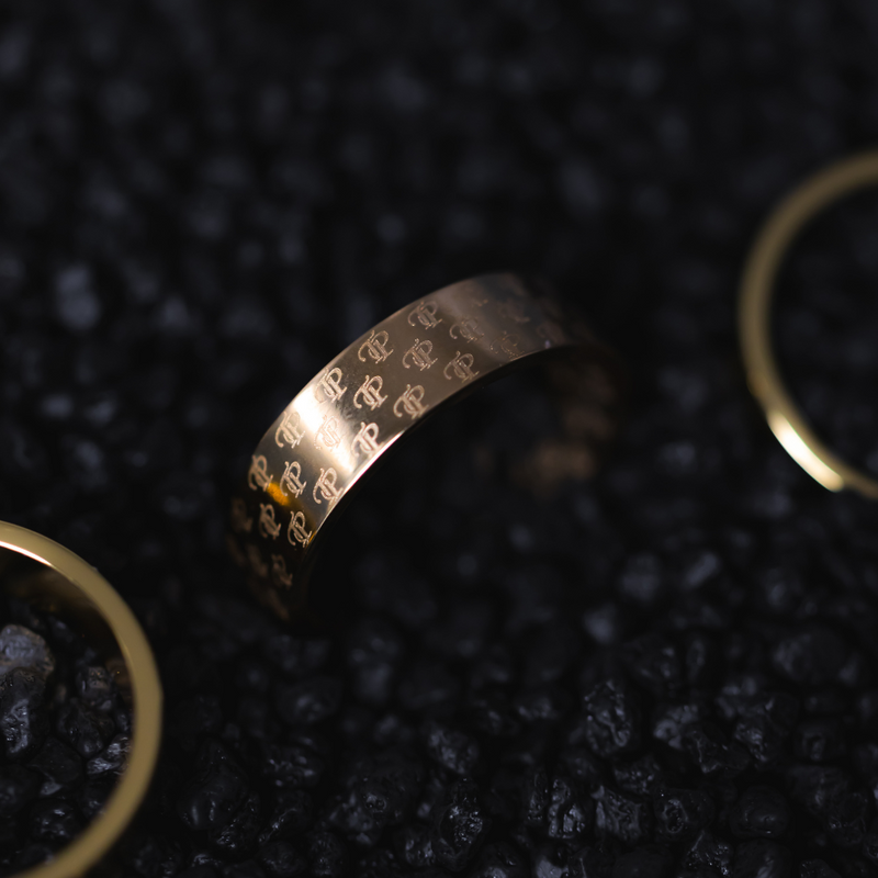 TP Band Ring - Gold | Gold Band Rings for Men | By Twistedpendant
