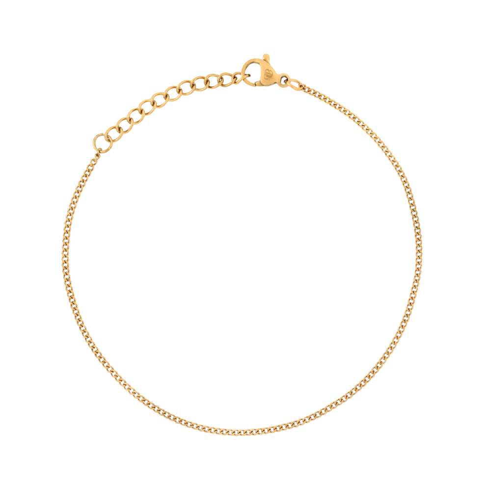 Mens Bracelet, Thin Silver Bracelet Chain, 2mm Silver Chain for Men / Women, 18K Gold Bracelets, Minimalist Jewelry - By Twistedpendant