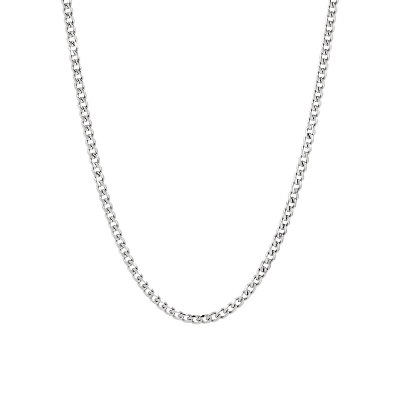 Thin Silver Cuban Chain (3MM) For Men - Multiple Sizes | Twistedpendant