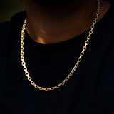 18K Gold Rolo Link Chain Necklace - Mens Necklace Chain By Twistedpendant