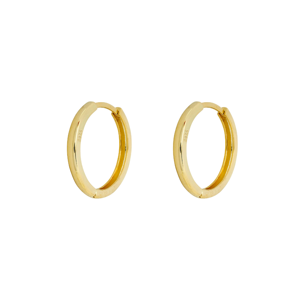 Mens Earrings - 18K Gold Hoop Earrings | Twistedpendant
