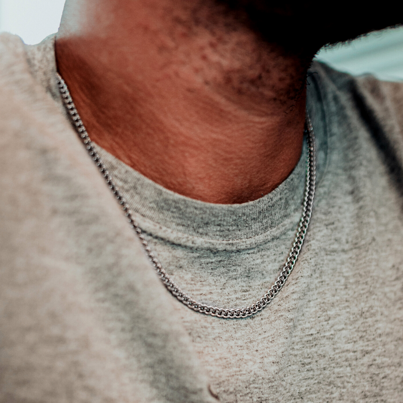 Handmade Silver Franco Chain (4MM) - Men's Silver Franco Chain | Twistedpendant