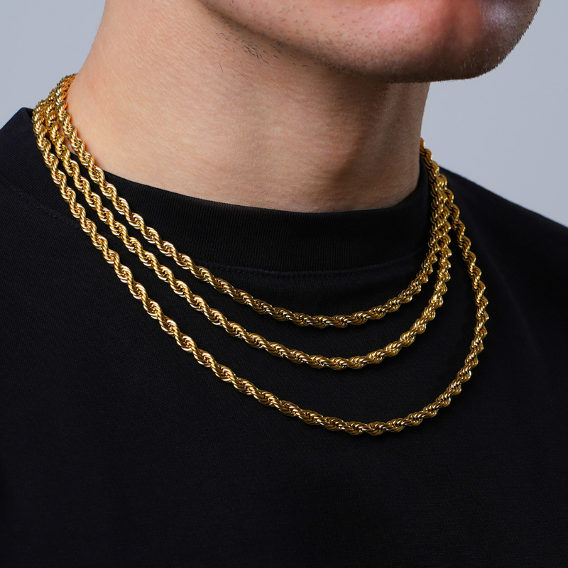 Rope Chain H Samuel Mens Gold Necklace Mens Real Gold Rope Chain