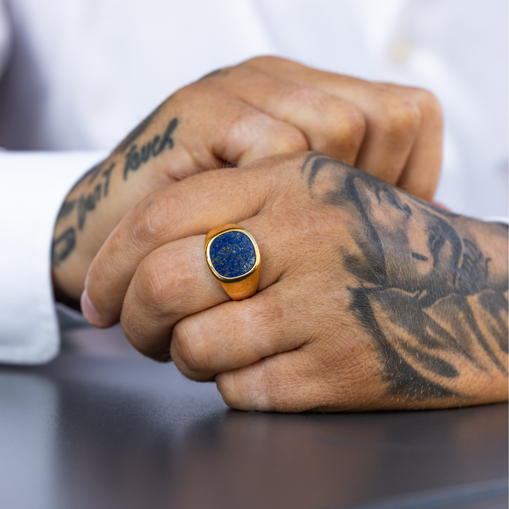 Lapis lazuli shop mens rings