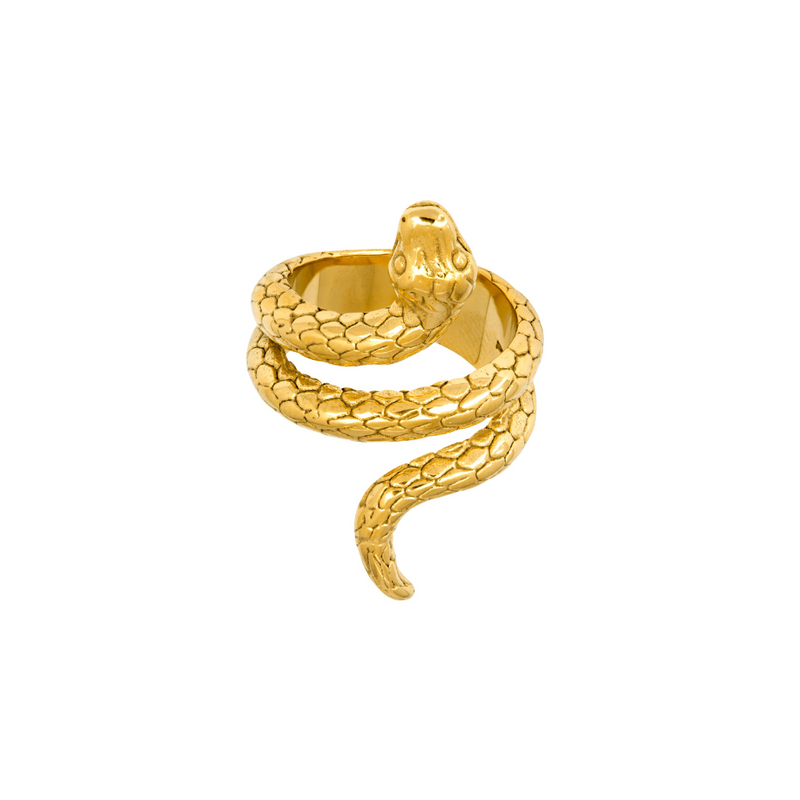 Gold Moissanite Snake Ring – Storm Baker Jewellers