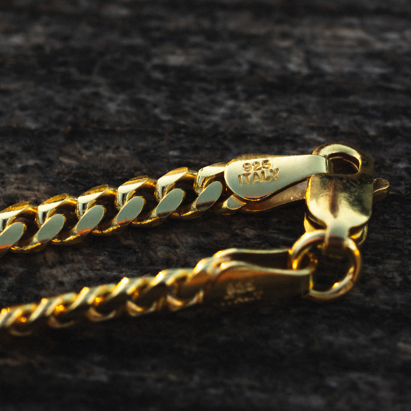 3.5mm Gold Miami Cuban Chain - Mens Gold Chain