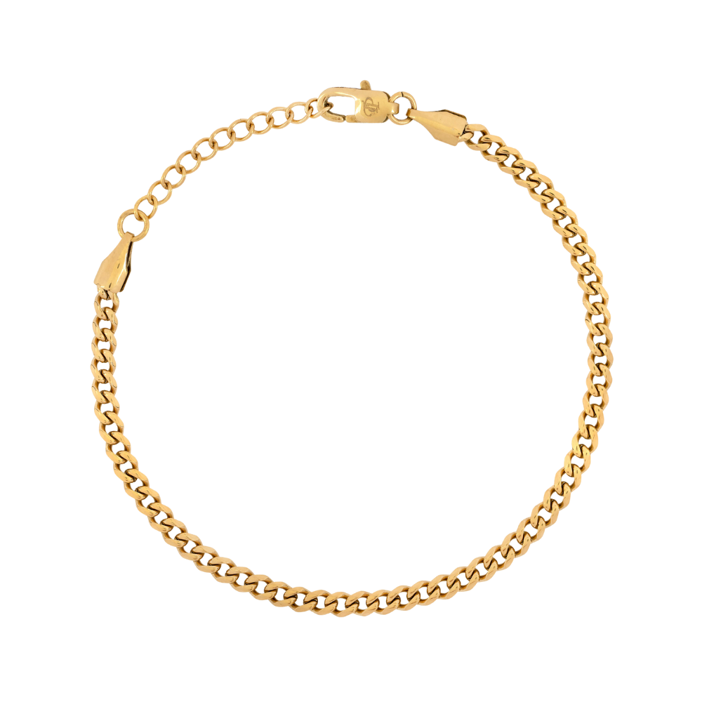 Thin Gold Bracelet - Minimalist Gold Bracelets For Men | By Twistedpendant