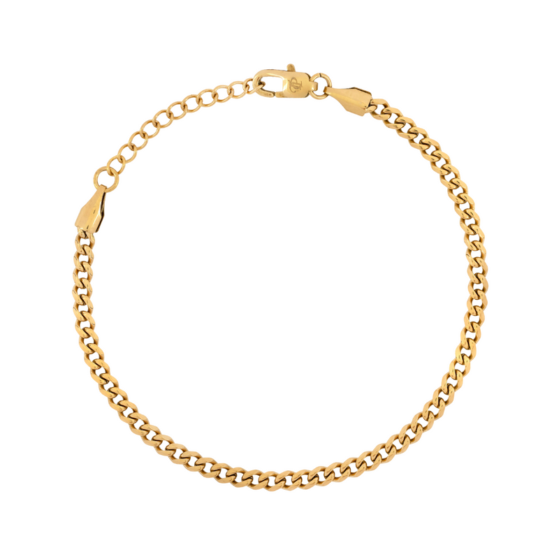Stylish Italian Gold Color Leather Bracelet for Men