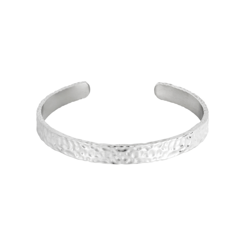 Hammered Cuff Bracelet - Large (15mm thick) – Tribe and Hunt