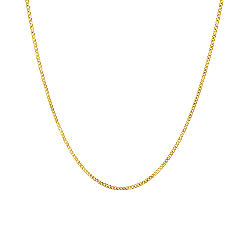 Mens 2mm gold deals chain