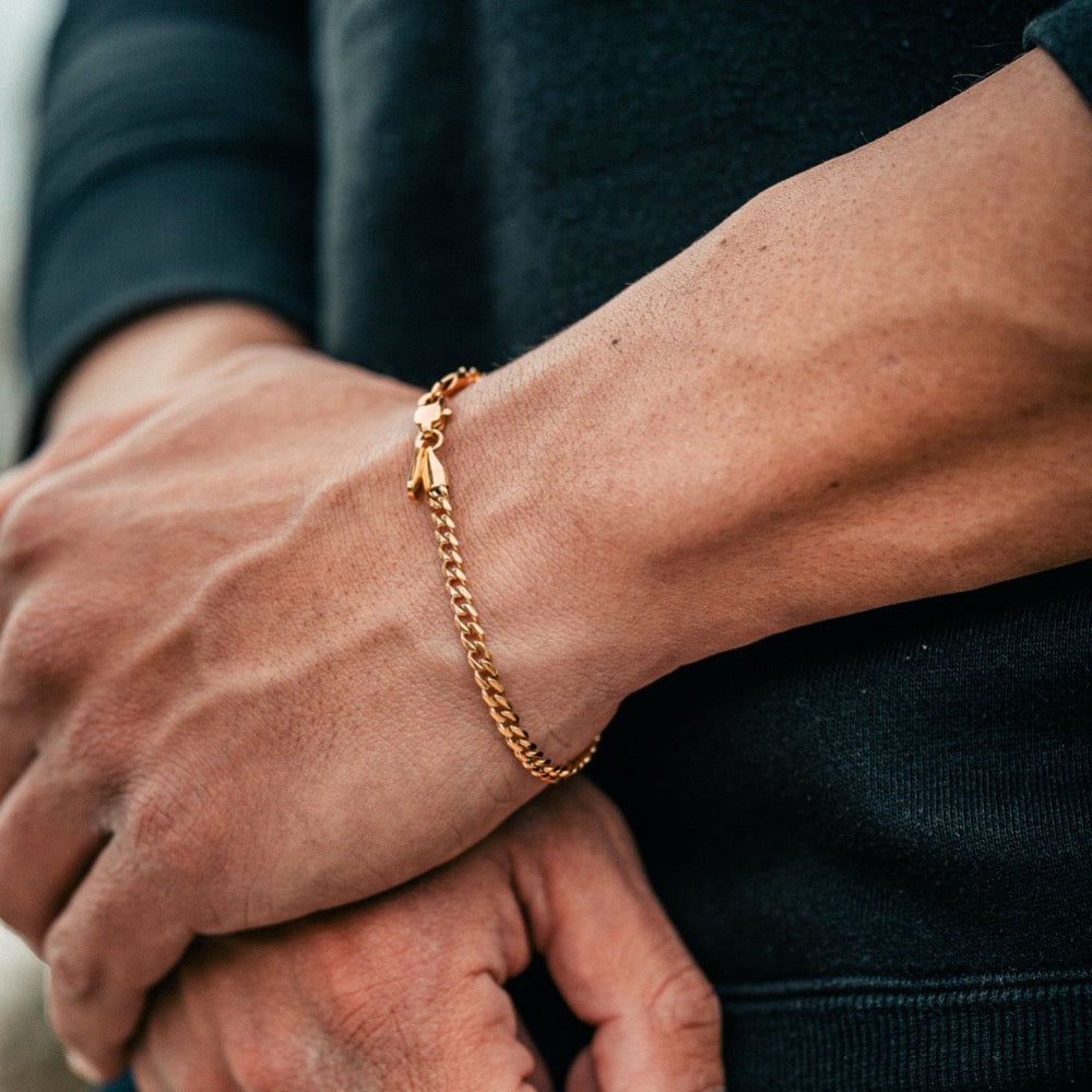 Thin Silver Bracelet - Minimalist Silver Bracelets For Men | By Twistedpendant