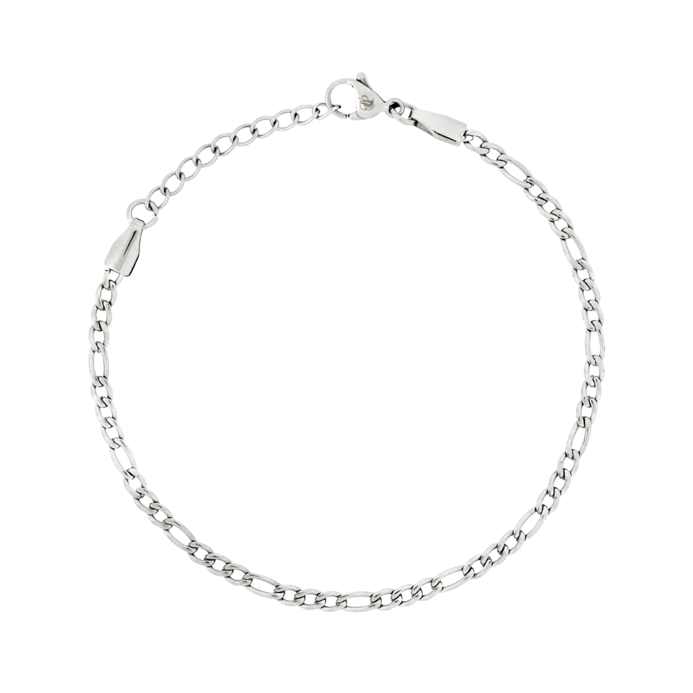 Men's Silver Figaro Bracelet (3MM) - Mens Bracelets | Twistedpendant