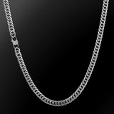 Mens Silver Cuban Chain (6MM) | Mens Necklace Chain | - Twistedpendant